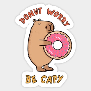 Capybara be happy Sticker